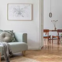 view of a Living Room and dining room areas